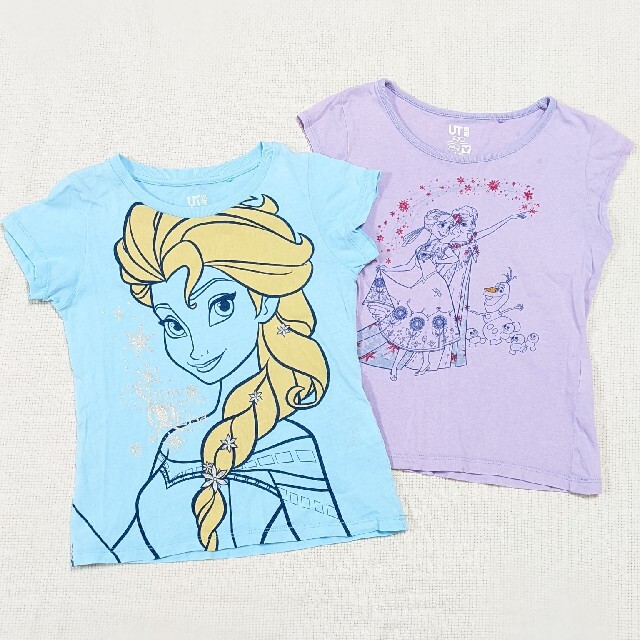 UNIQLO(ユニクロ)のユニクロ　アナ雪　Tシャツ キッズ/ベビー/マタニティのキッズ服女の子用(90cm~)(Tシャツ/カットソー)の商品写真