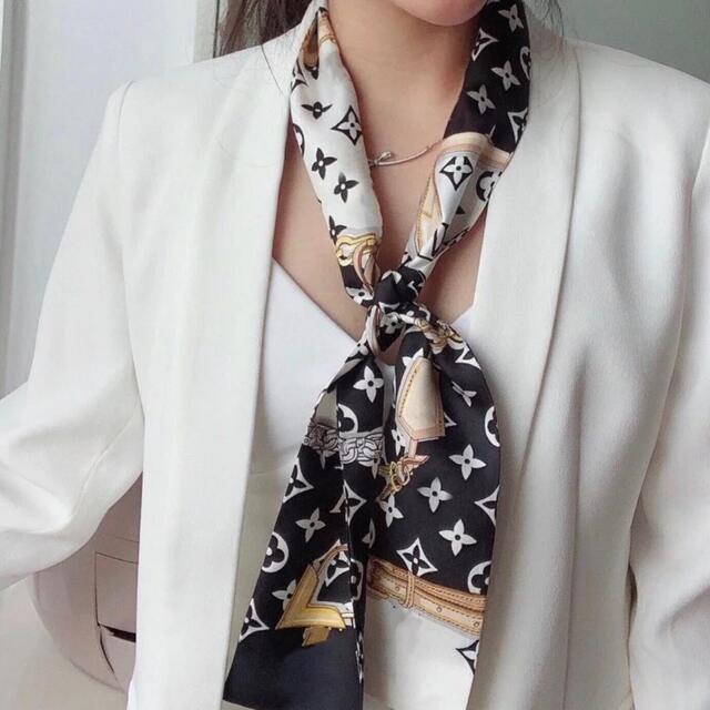 ツイリー　バッグスカーフ　ヘアバンド　男女兼用　連休セール ハンドメイドのファッション小物(スカーフ)の商品写真