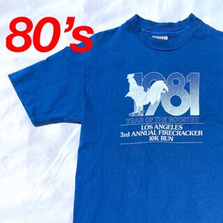 ダブルアールエル(RRL)の80s Hanes Tシャツ ヘインズ　漢字　ヴィンテージ　ビンテージ　古着(Tシャツ/カットソー(半袖/袖なし))