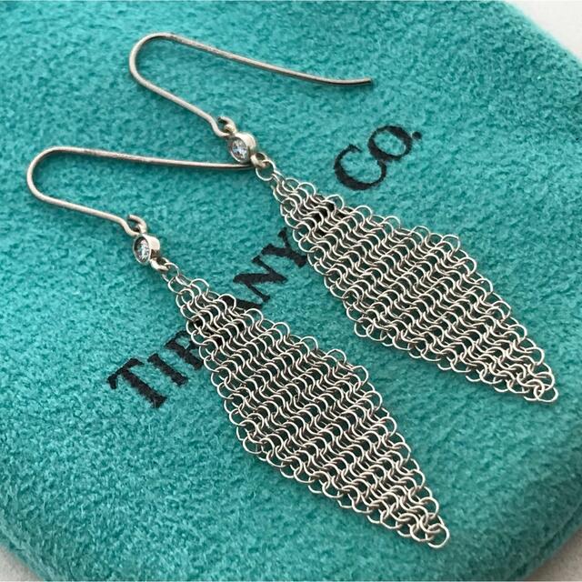 Tiffany & Co. - TIFFANYのダイヤメッシュ ピアス