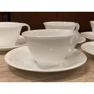 コレール CORELLE カップ＆ソーサー ホワイト 5客セット