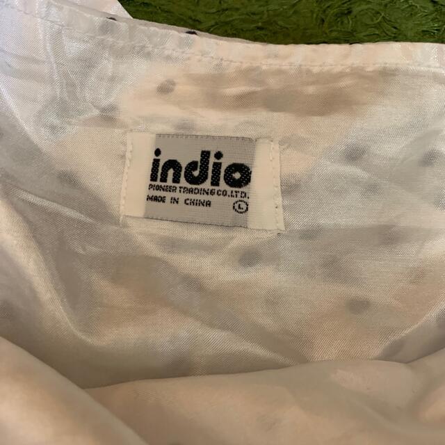 indio(インディオ)のドット フレアスカート 膝丈 レディースのスカート(ひざ丈スカート)の商品写真