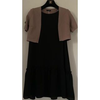 エイチアンドエム(H&M)の【新品未使用☆ミニワンピース】M☆ブラック☆(ミニワンピース)