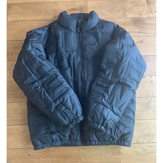 Supreme bonded logo puffy jacket M 上品なスタイル ...