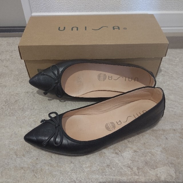 【美品】UNISA　ポインテッドバレエシューズ レディースの靴/シューズ(バレエシューズ)の商品写真