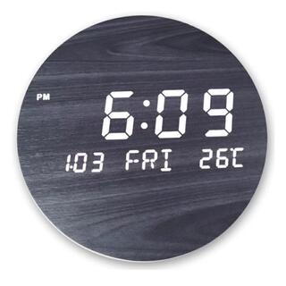 led 壁掛け時計 デジタル時計 置き時計 ワイヤレス/8000mAh充電式(掛時計/柱時計)