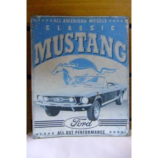 看板　Mustang フォードムスタングコンバーチブル