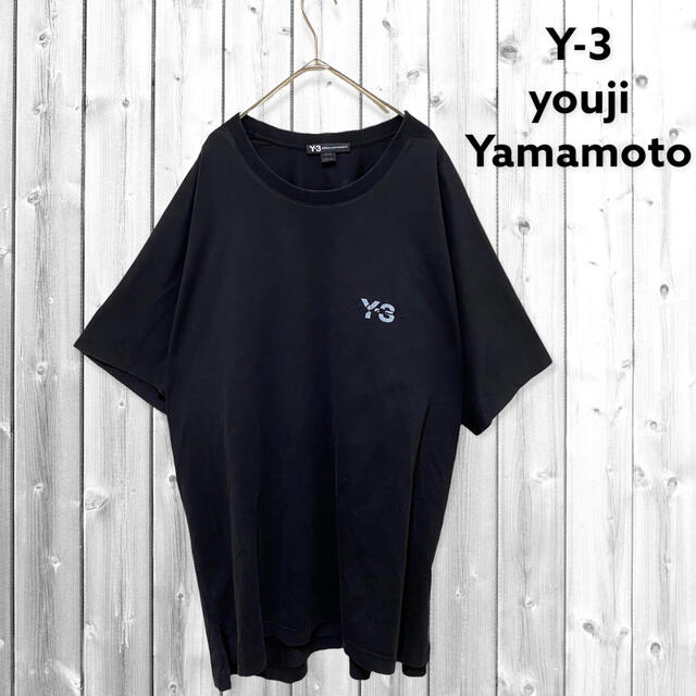 Y-3 YOUJI YAMAMOTO 半袖　刺繍ロゴ　Tシャツ　オーバーサイズTシャツ/カットソー(半袖/袖なし)