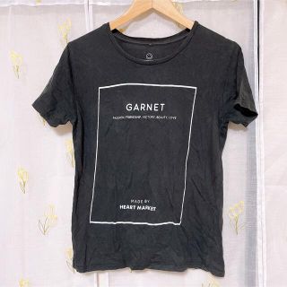 ハートマーケット(Heart Market)のハートマーケット Tシャツ 黒 フリーサイズ(Tシャツ(半袖/袖なし))