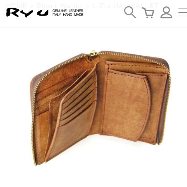 Ryu 革財布 二つ折り 財布 革の通販 by ちゃんち|ラクマ