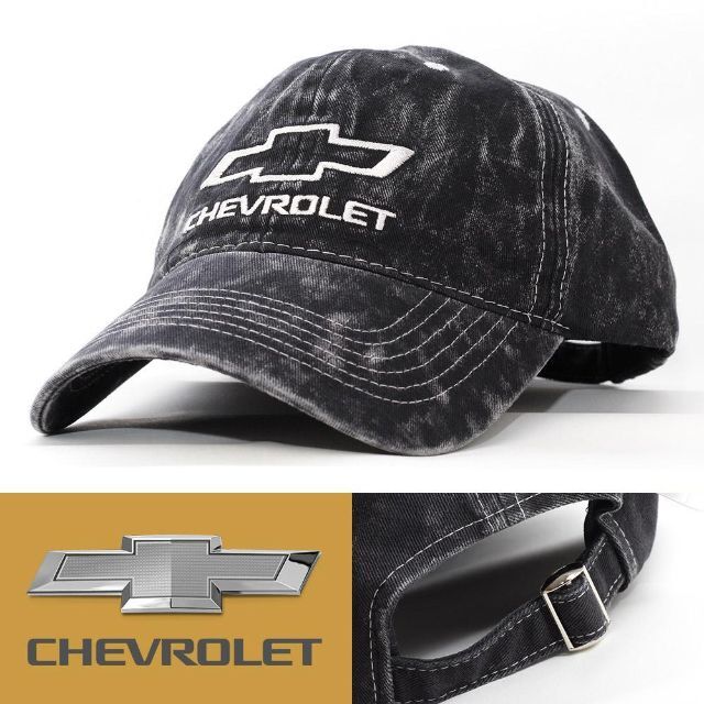 Chevrolet(シボレー)のローキャップ 帽子 シボレー ブラック AF699 ゼネラルモーターズ GM メンズの帽子(キャップ)の商品写真