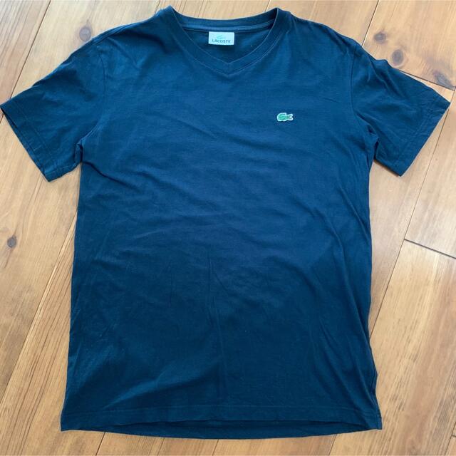 LACOSTE(ラコステ)のLACOSTE ラコステ ネイビーロゴTシャツ Mサイズ メンズのトップス(Tシャツ/カットソー(半袖/袖なし))の商品写真