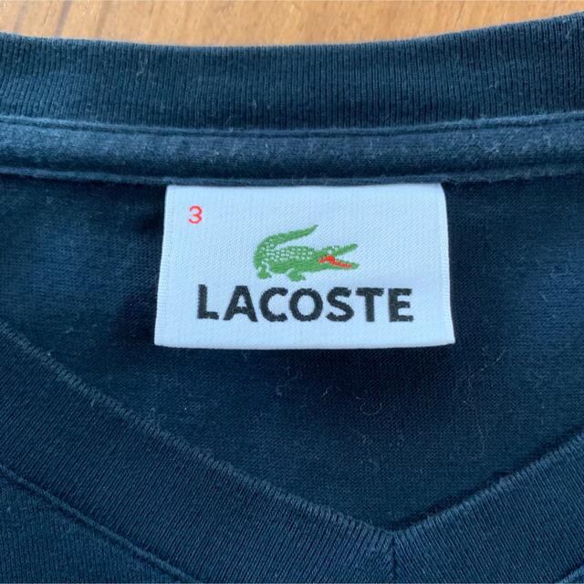 LACOSTE(ラコステ)のLACOSTE ラコステ ネイビーロゴTシャツ Mサイズ メンズのトップス(Tシャツ/カットソー(半袖/袖なし))の商品写真