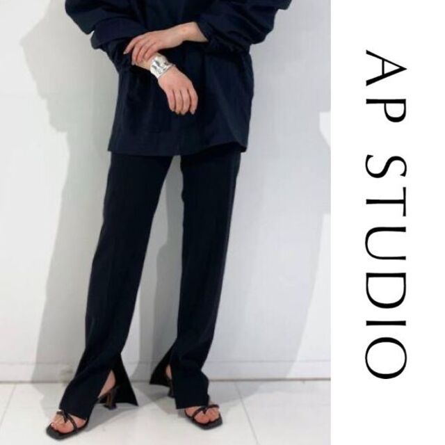 L'Appartement DEUXIEME CLASSE - 19SS AP STUDIO スリットイージーテーパードパンツの通販 by