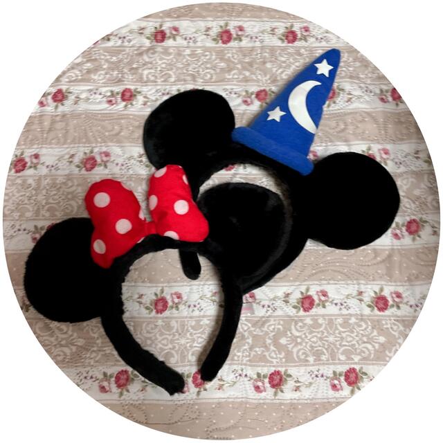 Disney(ディズニー)のミッキー　ミニー　カチューシャ エンタメ/ホビーのおもちゃ/ぬいぐるみ(キャラクターグッズ)の商品写真