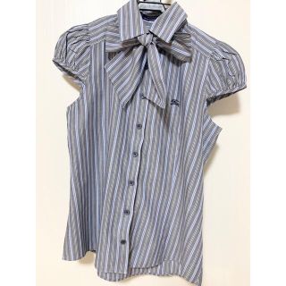 バーバリーブルーレーベル(BURBERRY BLUE LABEL)のBURBERRY BULE LABELストライプブラウス(シャツ/ブラウス(半袖/袖なし))