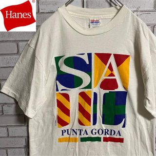 ヘインズ(Hanes)の90s 古着 ヴィンテージ ヘインズ USA製 シングルステッチ ゆるだぼ(Tシャツ/カットソー(半袖/袖なし))