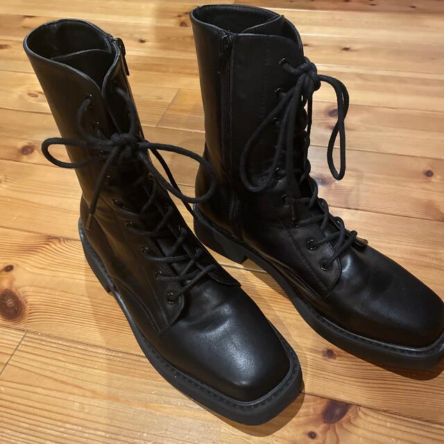 黒のブーツ レディースの靴/シューズ(ブーツ)の商品写真