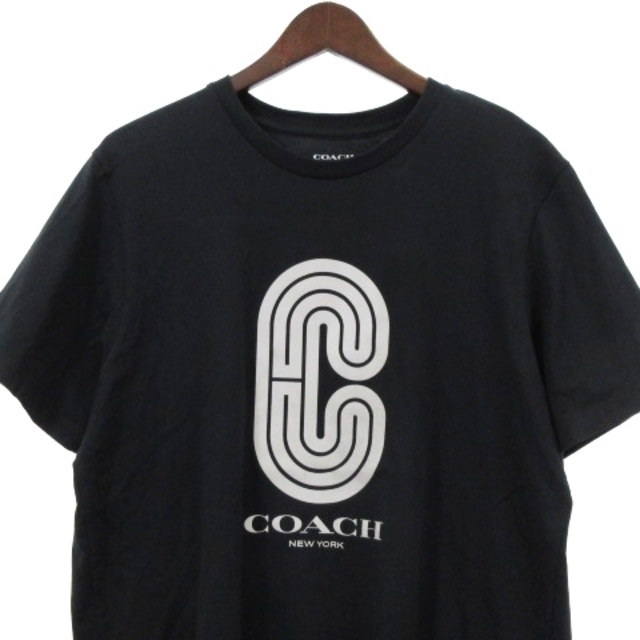 COACH(コーチ)のコーチ 良品 Tシャツ 半袖 Cロゴ プリント 89791 ブラック M メンズのトップス(Tシャツ/カットソー(半袖/袖なし))の商品写真