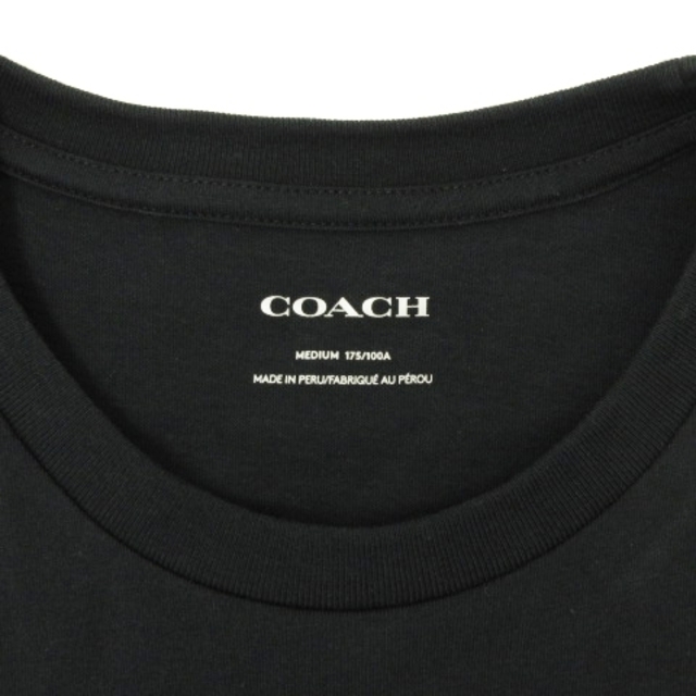 COACH(コーチ)のコーチ 良品 Tシャツ 半袖 Cロゴ プリント 89791 ブラック M メンズのトップス(Tシャツ/カットソー(半袖/袖なし))の商品写真