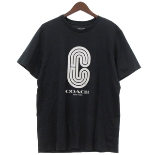 コーチ(COACH)のコーチ 良品 Tシャツ 半袖 Cロゴ プリント 89791 ブラック M(Tシャツ/カットソー(半袖/袖なし))