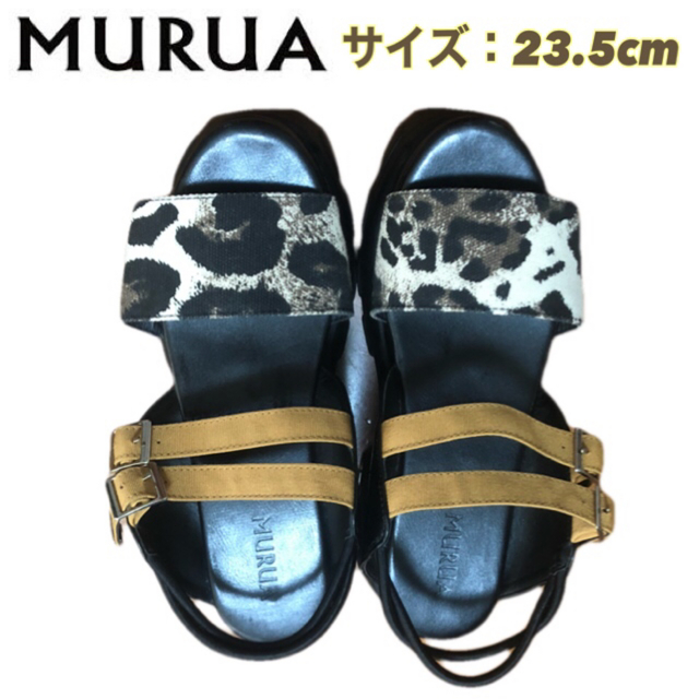 MURUA - 即購入OK【美品】MURUA ムルーア レオパード柄 厚底サンダル