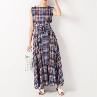 イエナ チェックワンピース マキシワンピース/ロングワンピース