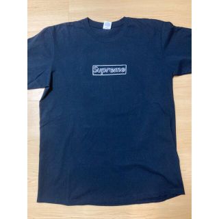 シュプリーム(Supreme)のSupreme KAWS Chalk Logo Tee Navy L 21SS(Tシャツ/カットソー(半袖/袖なし))