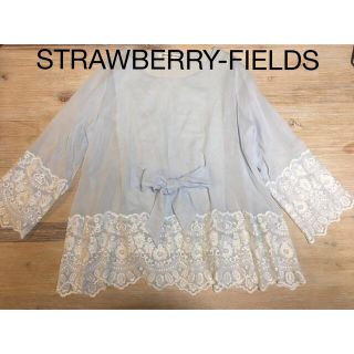 ストロベリーフィールズ(STRAWBERRY-FIELDS)のいちご姫様専用☆ストロベリーフィールズ   レース　リボン　ブラウス　トップス(シャツ/ブラウス(長袖/七分))