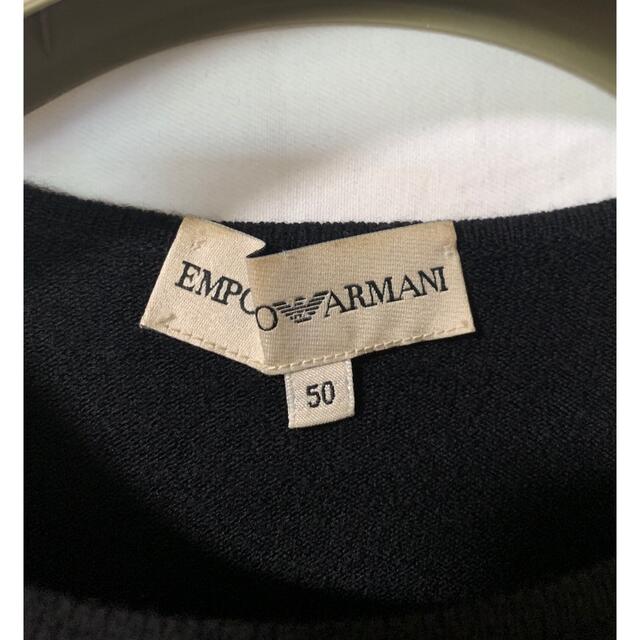 トップス【美品】ARMANI 黒ニット