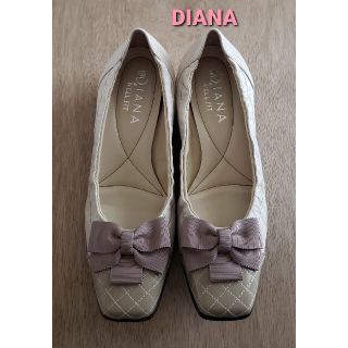 ダイアナ(DIANA)の《choco様専用》大変美品　DIANA　リボンが可愛いローパンプス(ハイヒール/パンプス)