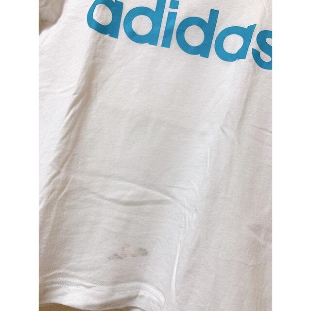 adidas(アディダス)のadidas★ロゴ Tシャツ 130 キッズ/ベビー/マタニティのキッズ服女の子用(90cm~)(Tシャツ/カットソー)の商品写真