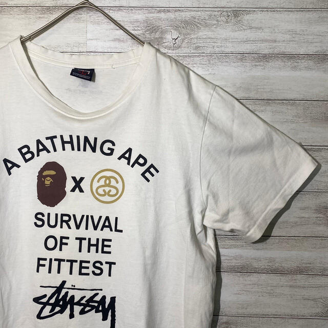 STUSSY×APE 限定コラボTシャツ