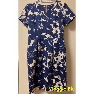 ビアッジョブルー(VIAGGIO BLU)の値下げ♪【美品】Viaggio Blu ワンピース(ひざ丈ワンピース)