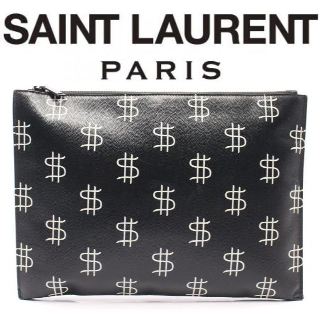 Saint Laurent(サンローラン)のSAINT LAURENT PARIS ミニジップタブレットスリーブ397294 メンズのバッグ(セカンドバッグ/クラッチバッグ)の商品写真