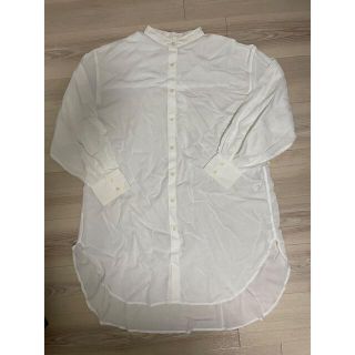 ローリーズファーム(LOWRYS FARM)のLOWRYS FARM ロングシャツ ホワイト freesize(シャツ/ブラウス(長袖/七分))