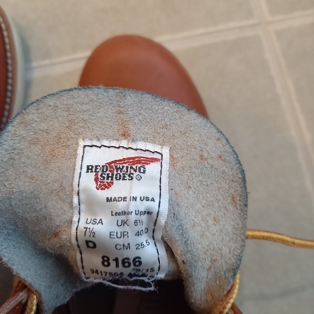 レッド・ウィング8166 メンズの靴/シューズ(ブーツ)の商品写真