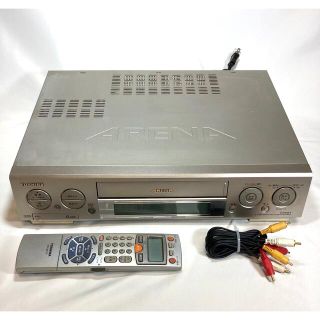 トウシバ(東芝)の【メンテ済】TOSHIBA A-S100 S-VHS【リモコン付】(その他)