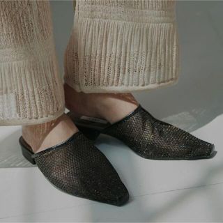 アメリヴィンテージ(Ameri VINTAGE)のMEDI ANKLET MESH SANDALS L(サンダル)