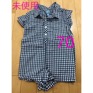 ベビーギャップ(babyGAP)のbaby GAP キッズ　70 cm ロンパース　ショートオール　半袖(ロンパース)