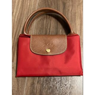 ロンシャン(LONGCHAMP)の☆値下げ☆ Longchamp ロンシャン ルプリアージュオリジナル M レッド(トートバッグ)