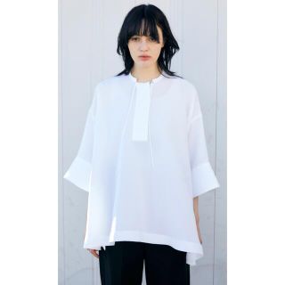 エンフォルド(ENFOLD)のエンフォルドENFOLD PEジョーゼットサイドベンツワイドPULLOVER(シャツ/ブラウス(長袖/七分))