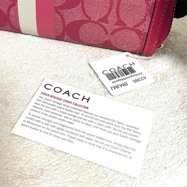COACH(コーチ)の未使用品 COACH コーチ シグネチャー 長財布 ロングウォレット タグ付き レディースのファッション小物(財布)の商品写真