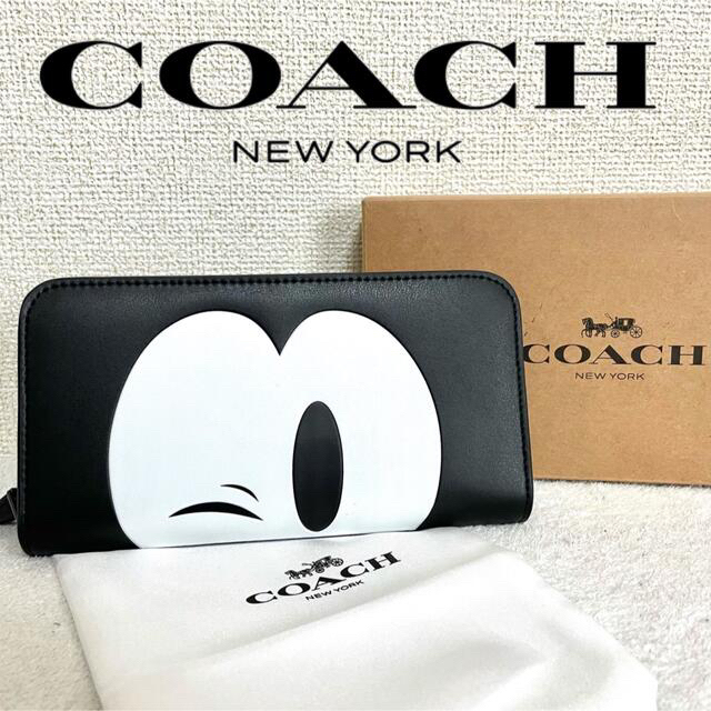 COACH(コーチ)の未使用品 COACH コーチ × ディズニー コラボ 長財布 ミッキー ウインク レディースのファッション小物(財布)の商品写真