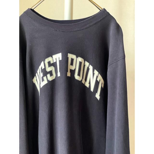 Champion(チャンピオン)の激レア！80sチャンピオン WEST POINT ブラックリバースウィーブ XL メンズのトップス(スウェット)の商品写真