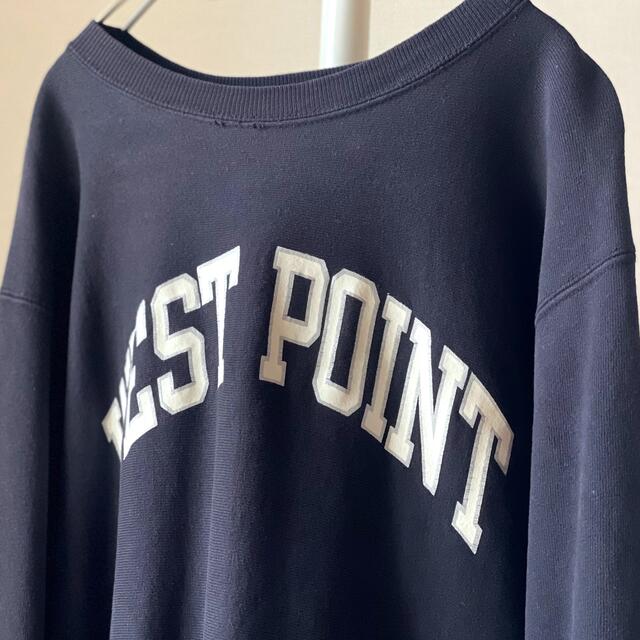 Champion(チャンピオン)の激レア！80sチャンピオン WEST POINT ブラックリバースウィーブ XL メンズのトップス(スウェット)の商品写真