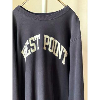 チャンピオン(Champion)の激レア！80sチャンピオン WEST POINT ブラックリバースウィーブ XL(スウェット)