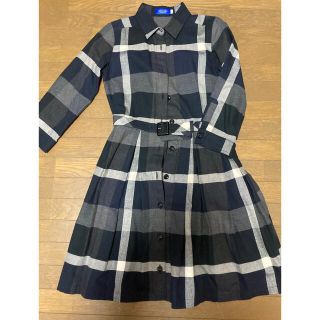 バーバリーブルーレーベル(BURBERRY BLUE LABEL)のブルーレーベル　チェックワンピ　34(ひざ丈ワンピース)