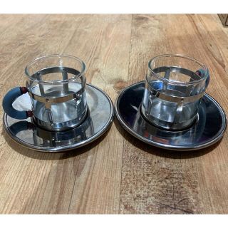 アレッシィ(ALESSI)のアレッシィ　カップアンドソーサー　2脚(食器)