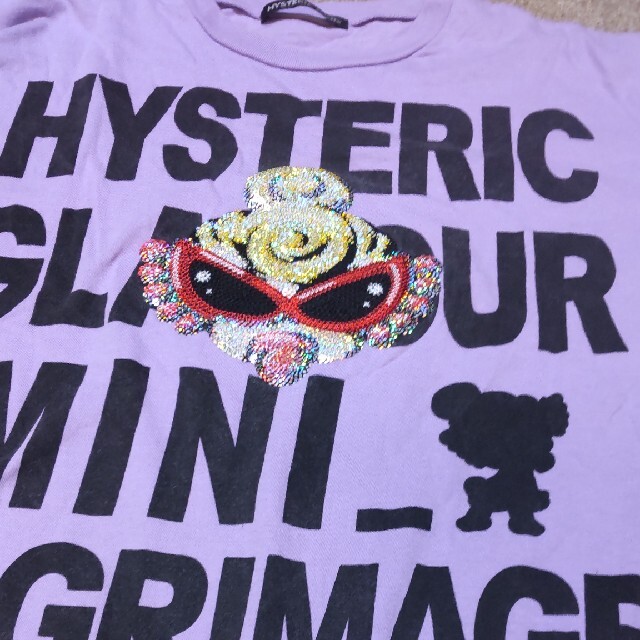 HYSTERIC MINI(ヒステリックミニ)のヒステリックミニ ヒスミニ スパンコール tシャツ 限定 キッズ/ベビー/マタニティのキッズ服女の子用(90cm~)(Tシャツ/カットソー)の商品写真